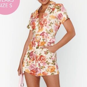 NEW SHOW ME YOUR MUMU outlaw floral romper in hillside floral